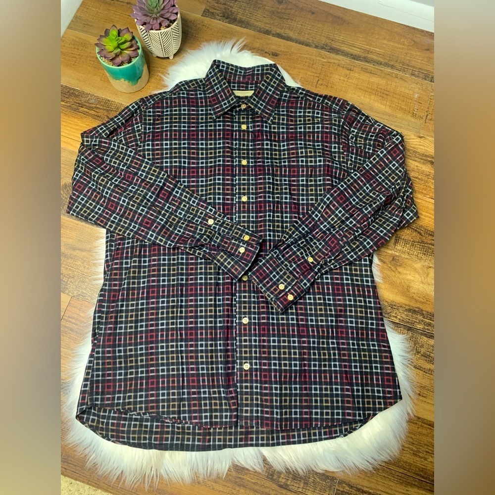 Burberry Patterned Button Down - image 1